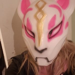 Full face latex fortnite drift mask